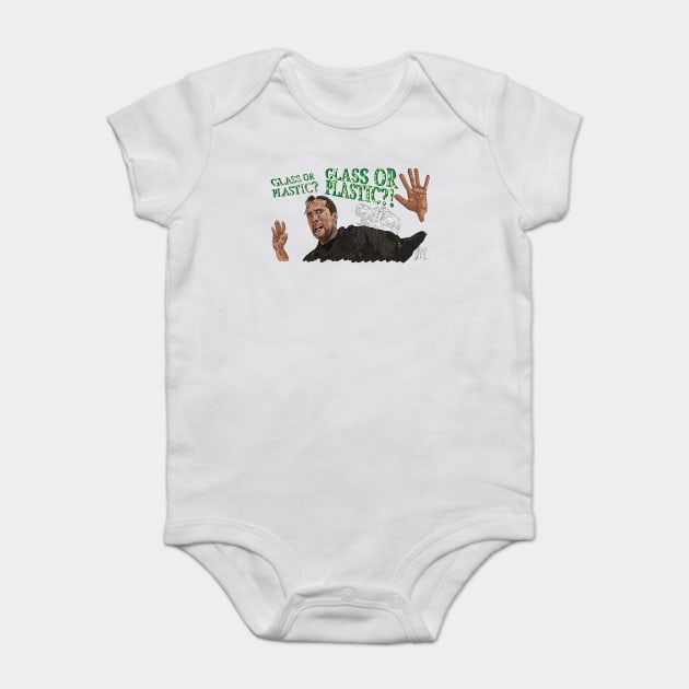 The Rock: Glass or Plastic Baby Bodysuit by 51Deesigns